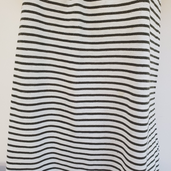 Olive Striped Ruffled Racerback Tank Top - Picture 3 of 5